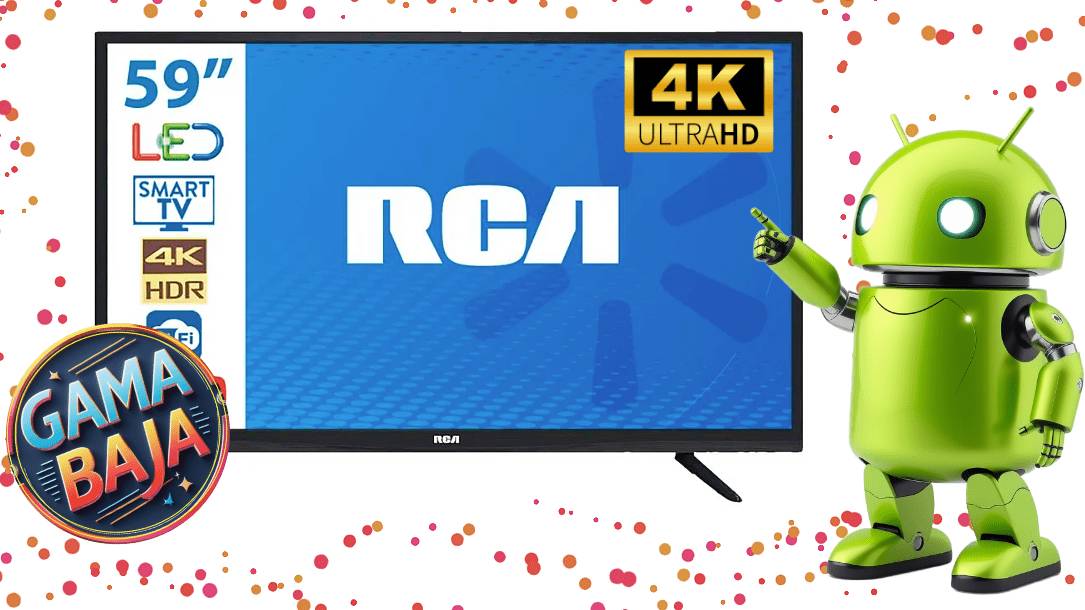 Disfrute del televisor RCA RC59A23SNX-SM, una opción 4K UHD de 59" con sistema Linux y conectividad versátil para toda la familia.