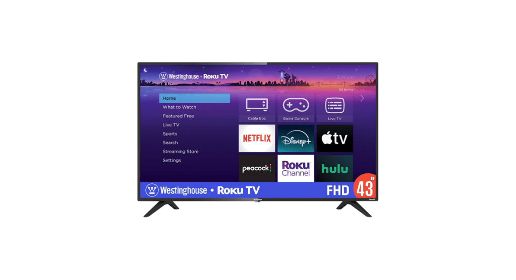 Análisis detallado del televisor Westinghouse ROKU OS LED 43″ FHD W43RK