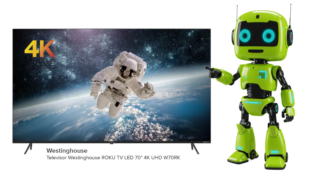 Westinghouse Roku TV 70” 4K: un televisor barato con pantalla inmersiva. Analizamos sus pros, contras y prestaciones clave para tu hogar.