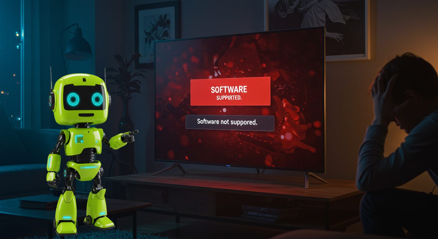 Las Pantallas de TV están diseñadas para volverse obsoletas rápidamente. Lee nuestro artículo sobre las actualizaciones forzadas, sus efectos en el consumidor y cómo enfrentar este problema.