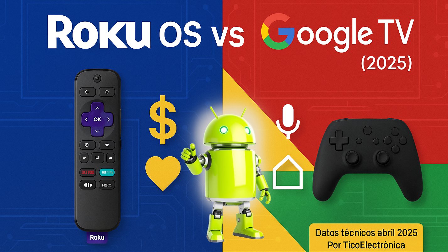 ⚠️ No compres tu Smart TV sin leer esto: Roku OS vs Google TV en 2025 revelado. Error común que hace lento tu dispositivo. ¡El veredicto te sorprenderá!"