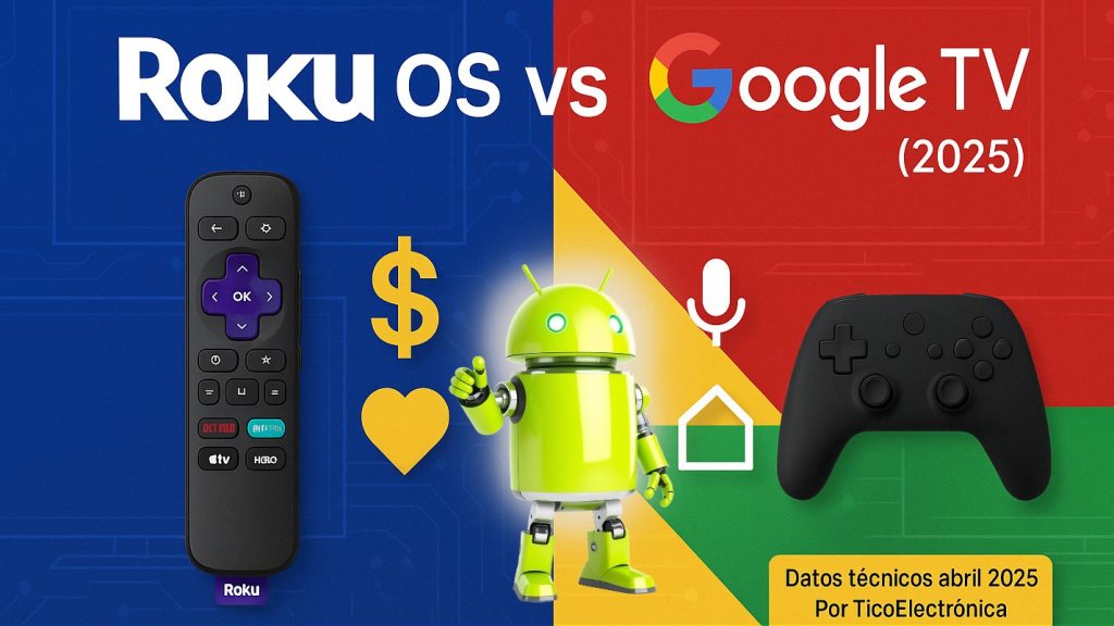 Roku OS vs Google TV (2025): ¿Cuál sistema operativo de Smart TV es el mejor?