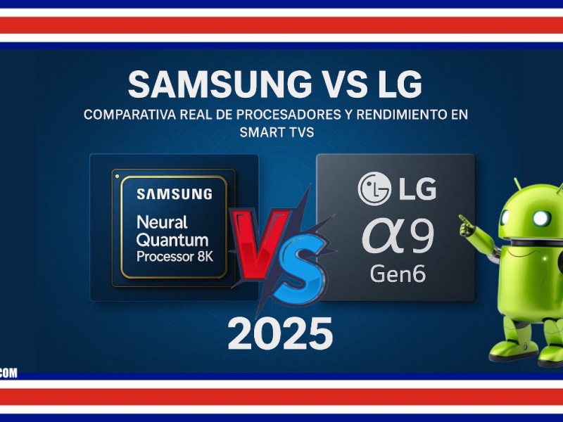 Samsung vs LG 2025: Comparativa Real de Procesadores y Rendimiento en Smart&nbsp;TVs