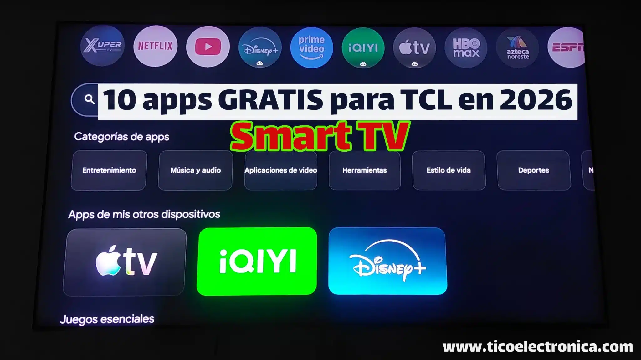 10 mejores apps para Smart TV TCL en 2026 - Guía de compatibilidad Google TV por Rodrigo Rodríguez