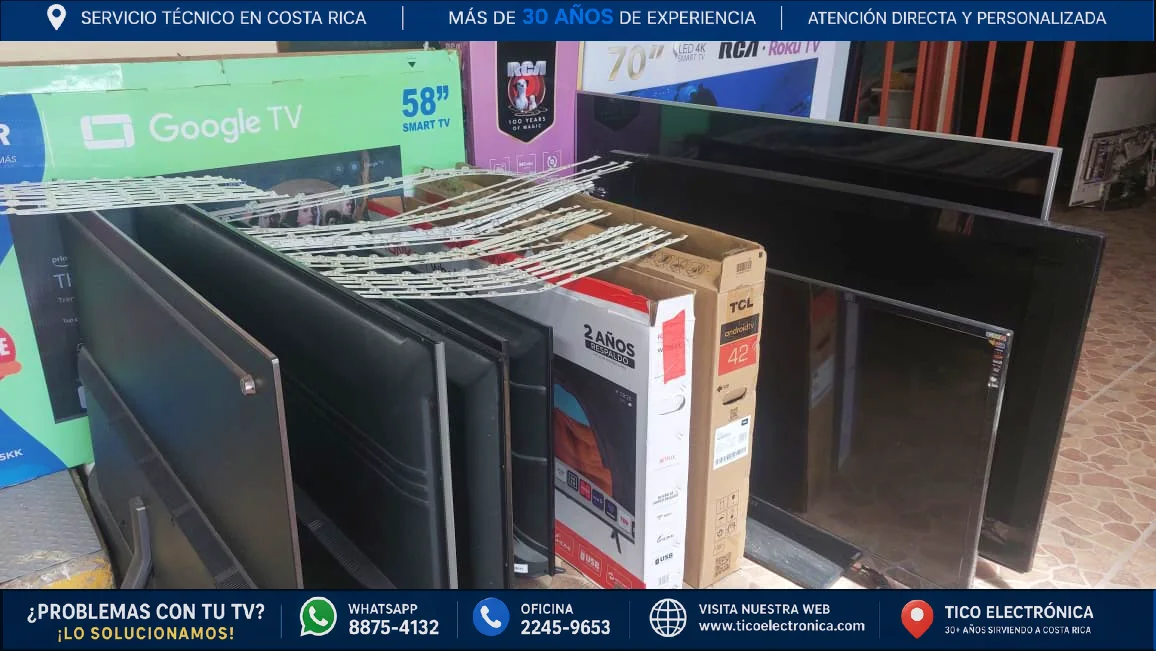 Reparación de pantallas de televisión en Moravia - TicoElectrónica Técnico Rodrigo Rodríguez - Reparación de pantallas de televisión en Moravia, Costa Rica. Contacto WhatsApp 8875-4132 y oficina 2245-9653.
