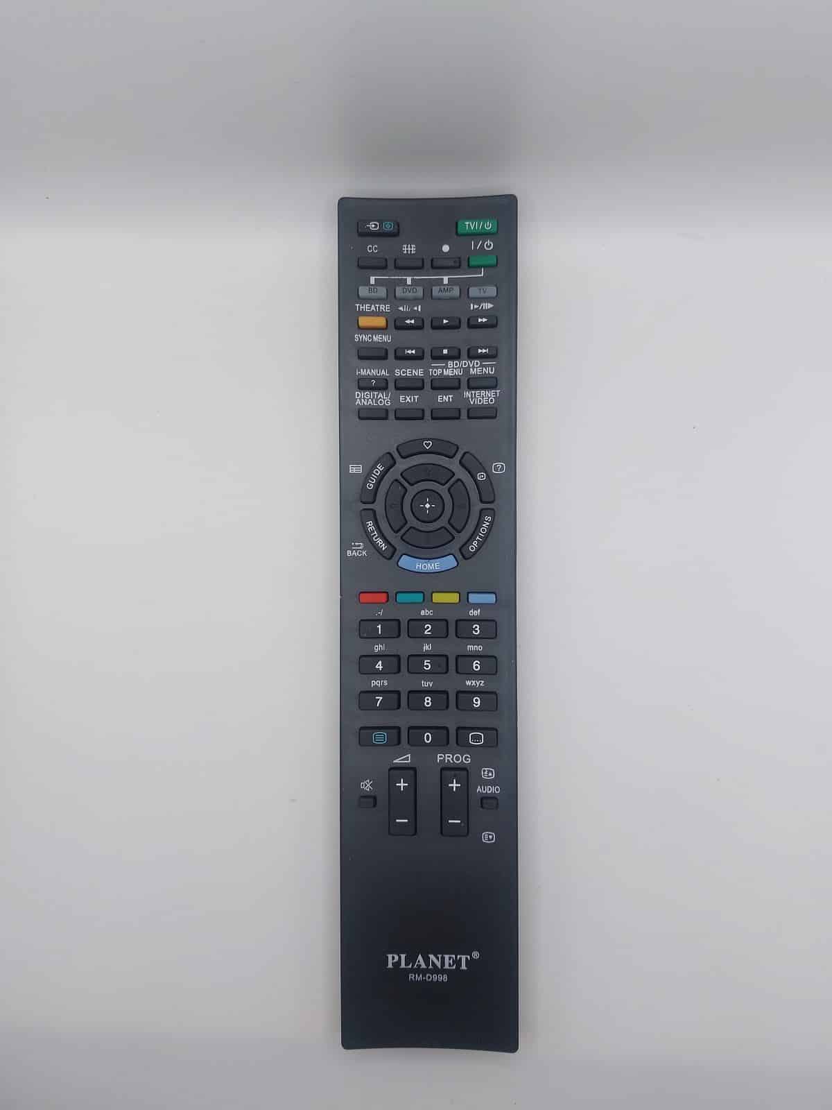 Control remoto PLANET RM-D998 multipropósito compatible con productos Sony en Costa Rica