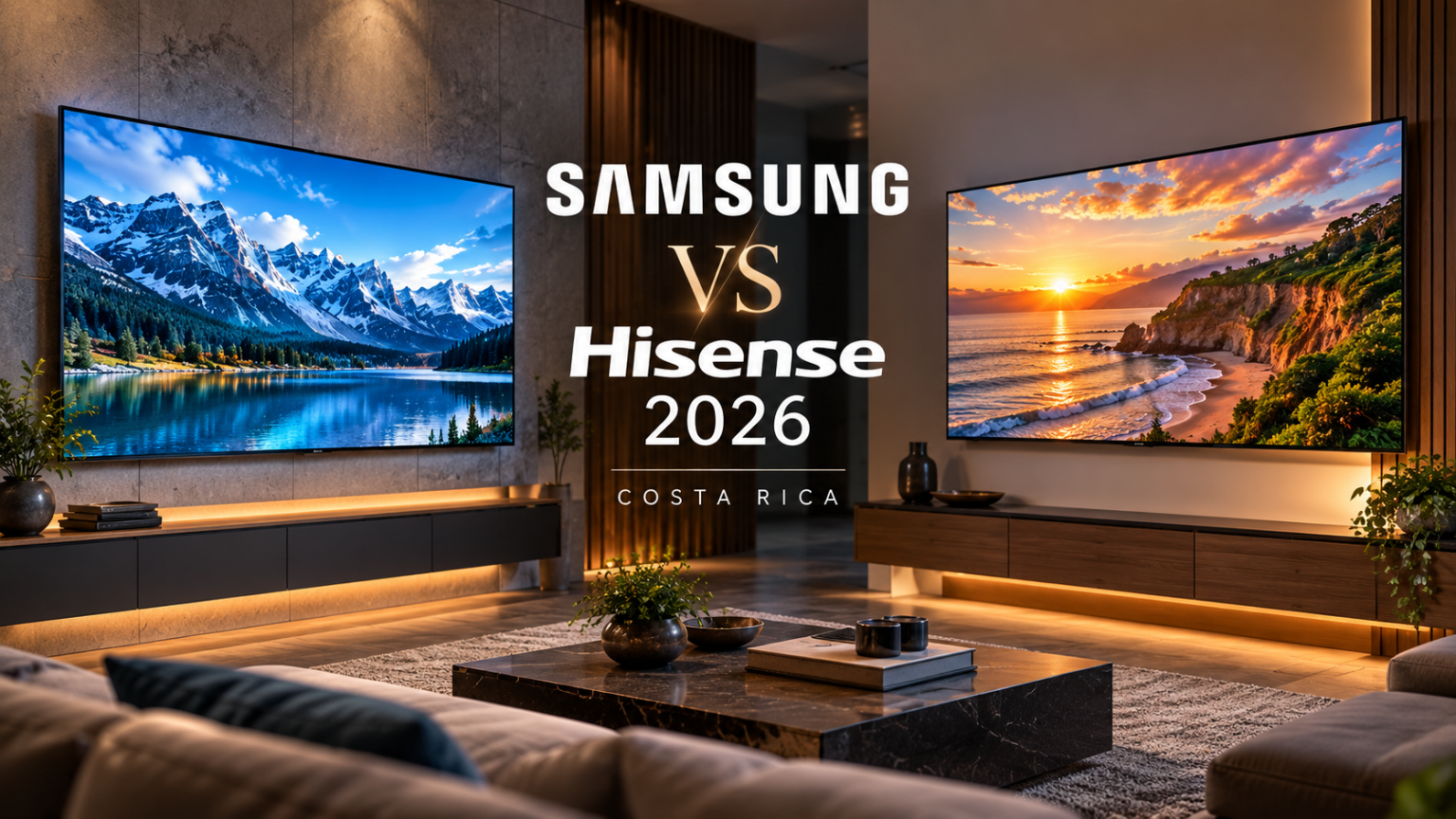 Samsung vs Hisense 2026 en Costa Rica, comparativa editorial de televisores